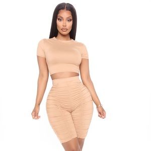 Aries babe biker short set